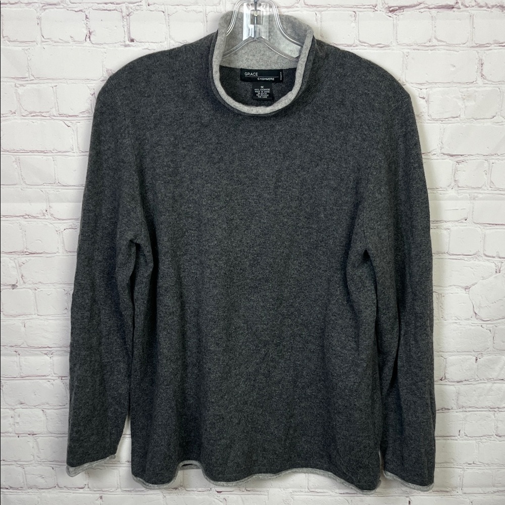 Grace Cashmere Mock Neck Sweater